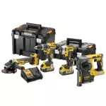 DEWALT ZESTAW COMBO 18V DCK422P3T (DCG405, DCH273, DCD796, DCF887) 3x5,0Ah  TOUGH SYSTEM