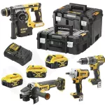 DEWALT ZESTAW COMBO 18V DCK428P3T (DCF891, DCD796, DCG405, DCH273) 3x5,0Ah TSTAK