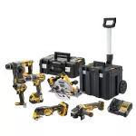 DEWALT ZESTAW COMBO 18V DCK624P3T (DCD796, DCG405, DCH273, DCF840, DCS572, DCS356) 3x5,0Ah TSTAK