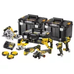 DEWALT ZESTAW COMBO 18V DCK706P3T (DCD805, DCF850, DCS355, DCH263, DCG405, DCS572, DCS334) 3x5,0Ah 3xTSTAK