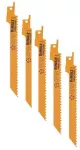 DEWALT BRZESZCZOT DO PIŁY SZABLASTEJ 152x4,2mm S611DF DREWNO /5szt.
