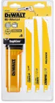 DEWALT BRZESZCZOT DO PIŁY SZABLASTEJ MIX  6szt. EXTREME + KASETA