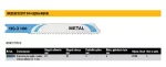 .DEWALT BRZESZCZOT DO WYRZYNARKI TYP U  76x2mm METAL /5szt. ...