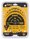 DEWALT PIŁA TARCZOWA EX KPL. 3szt. 2x165x20x24z, 165x20x40z
