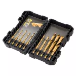 DEWALT WIERTŁO METAL HSS-TIN KPL. 10cz. HEX EXTREME IMPACT 3-12mm
