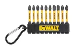 DEWALT ZESTAW KOŃCÓWEK FLEXTORQ 10cz. PH/PZ 57mm BRELOK