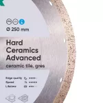 DISTAR TARCZA DIAMENTOWA HARD CERAMICS ADVANCED 250 x 1,5 x 10 x 25,4