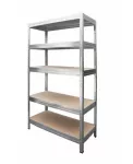DRABEST REGAŁ MAGAZYNOWY STALOWY WCISKANY 5 PÓŁEK 120kg 1800x900x400