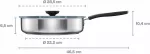 FISKARS PATELNIA 26cm Z POWŁOKĄ CERAMICZNĄ Z POKRYWKĄ FUNCTIONAL FORM