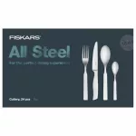 FISKARS ZESTAW SZTUĆCÓW 24szt. ALL STEEL...