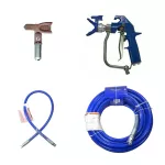 GRACO STANOWISKO MALARSKIE PISTOLET HD BLUE + WĄŻ BLUEMAX 3/8" x 15m + KOŃCÓWKA BICZOWA 1/4" x 0,9m + DYSZA RAC 531