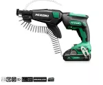 HIKOKI WKRĘTARKA DO PŁYT G/K 18V W18DB WCZ + MAGAZYNEK 2x4,0Ah BL 3000obr/min HSC