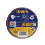 IRWIN KRĄŻEK ŚCIERNY OTW. 125mm  P 60(x10), 80(x10), 120(x5) /25szt.