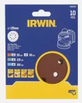 IRWIN KRĄŻEK ŚCIERNY OTW. 125mm  P 60(x3), 80(x3), 120(x2), 180(x2) /10szt.