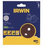 IRWIN KRĄŻEK ŚCIERNY OTW. 125mm  P120  /5szt.