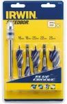 IRWIN WIERTŁO DO DREWNA KPL.5szt. BLUE GROOVE 6X 16, 18, 20, 22, 25 mm
