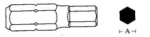 JONNESWAY KOŃCÓWKA IMBUS   1/4" 5x25mm 6-kąt. .