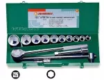 JONNESWAY ZESTAW KLUCZY   14el.  3/4" 6-KĄT. 22-50mm WALIZKA METAL.