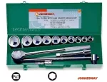 JONNESWAY ZESTAW KLUCZY   14el.  3/4" 6-KĄT. 22-50mm WALIZKA METAL.