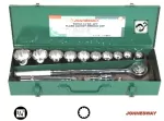 JONNESWAY ZESTAW KLUCZY   14el.3/4"12-KĄT. 22-50mm WALIZKA METAL.