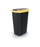 KEDEN KOSZ NA ŚMIECI COMPACTA Q 45L - JASNY ŻÓŁTY / CZARNY