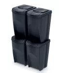 KEDEN KOSZ NA ŚMIECI SORTIBOX (SET4) - ANTRACYTOWY....