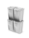 KEDEN KOSZ NA ŚMIECI SORTIBOX 35L SET 4 - POPIELATY