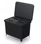 KEDEN KOSZ NA ŚMIECI SYSTEMA 23L + 2x10L - CZARNY RECYKLING