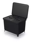 KEDEN KOSZ NA ŚMIECI SYSTEMA 2x23L - CZARNY RECYKLING.....