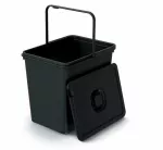 KEDEN KOSZ NA ŚMIECI SYSTEMA BASICA 23L - CZARNY RECYKLING Z POKRYWKĄ