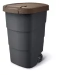 KEDEN KOSZ NA ŚMIECI WHEELER 110 L - BRĄZOWY