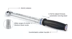KING TONY KLUCZ DYNAMOMETRYCZNY Z PRZYCISKIEM 1/2" 40-200Nm.........