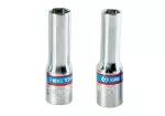 KING TONY NASADKA DŁUGA  6K   3/8" 12mm x 65mm DO ŚWIEC Cr-V