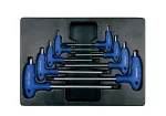 KING TONY ZESTAW IMBUSÓW Z UCHWYTEM L 8szt. TORX / TORX T10 - T50. WKŁAD DO WÓZKA