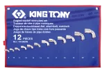 KING TONY ZESTAW KLUCZY FAJKOWYCH2x6-kąt 12cz. 8 - 24mm ETUI