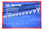 KING TONY ZESTAW KLUCZY PŁASKO-PŁASKICH 6-32mm 12szt...