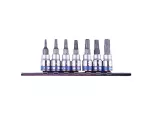 KING TONY ZESTAW NASADEK TORX  1/4" 7cz. 2037 T10-T40 OTWÓR.