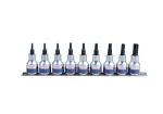 KING TONY ZESTAW NASADEK TORX 3/8" 9cz. T10 - T50, SZYNA