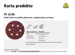 KLINGSPOR KRĄŻEK 150 PS18EK gr.120 OTW.GLS3/50sz BOSCH,DEWALT,MILWAUKEE,HITACHI