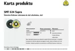 KLINGSPOR ŚCIERNICA LISTKOWA  SMT624 125 P 60 10+2 STAL, STAL SZLACHETNA WYPUKŁA.