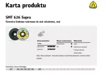 KLINGSPOR ŚCIERNICA LISTKOWA  SMT626 115 P 40 SUP... STAL, INOX WYPUKŁA