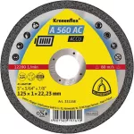KLINGSPOR TARCZA DO METALU  125mm x 1,0mm x 22,2mm  A560 ACCU DO SZLIFIEREK AKUMULATOROWYCH