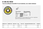 KLINGSPOR TARCZA DO METALU  125mm x 2,0mm x 22,2mm  A546 ACCU DO SZLIFIEREK AKUMULATOROWYCH