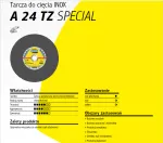 KLINGSPOR TARCZA DO METALU  230mm x 3,0mm x 22,2mm  A24 TZ Special