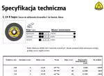 KLINGSPOR TARCZA DO SZLIFOWANIA METALU 125mm x 6,0mm x 22,2mm C24 KAMIEŃ
