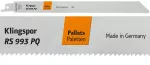 KLINGSPOR BRZESZCZOT DO PIŁY SZABLASTEJ 230x19x0,9mm RS 993 PQ /5szt.