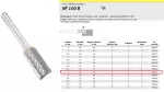 KLINGSPOR FREZ Z WĘG.SPIEKA.HF 100 B /6mm/532 WALEC FI=6x18mm, trzpień 6mm, TYP ZYAS