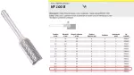 KLINGSPOR FREZ Z WĘG.SPIEKA.HF 100 B/12,7mm/610 WALEC FI=12,7x25mm, trzpień 6mm,TYP ZYAS