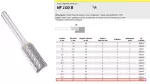 KLINGSPOR FREZ Z WĘG.SPIEKA.HF 100 B/16mm/622 WALEC FI=16,0x25mm, trzpień 6mm,TYP ZYAS