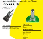 KLINGSPOR SZCZOTKA PĘDZELKOWA  12mm BPS600W DRUT FALISTY
